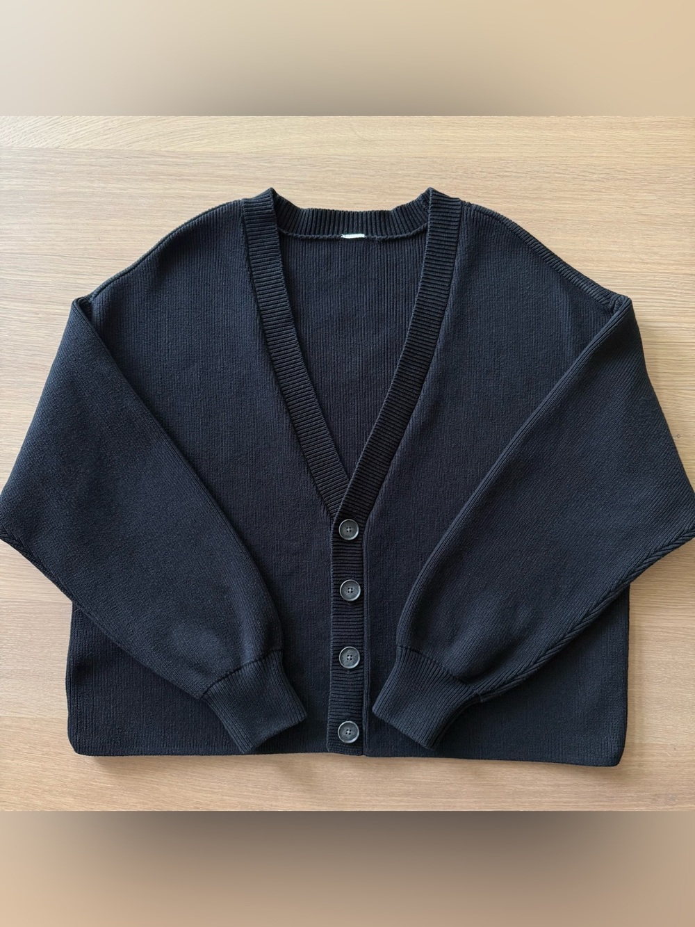 ALO Scholar Cardigan, Black, SMALL - Picture 5 of 8